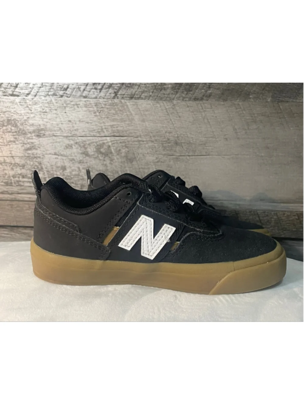 New Balance Numeric Jamie Foy 306 Kids Black Gum Skate Shoes Size 11C